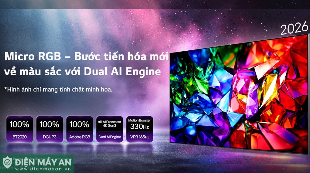 Smart Tivi Micro RGB LG AI 4K 100 inch 100MRGB96BS